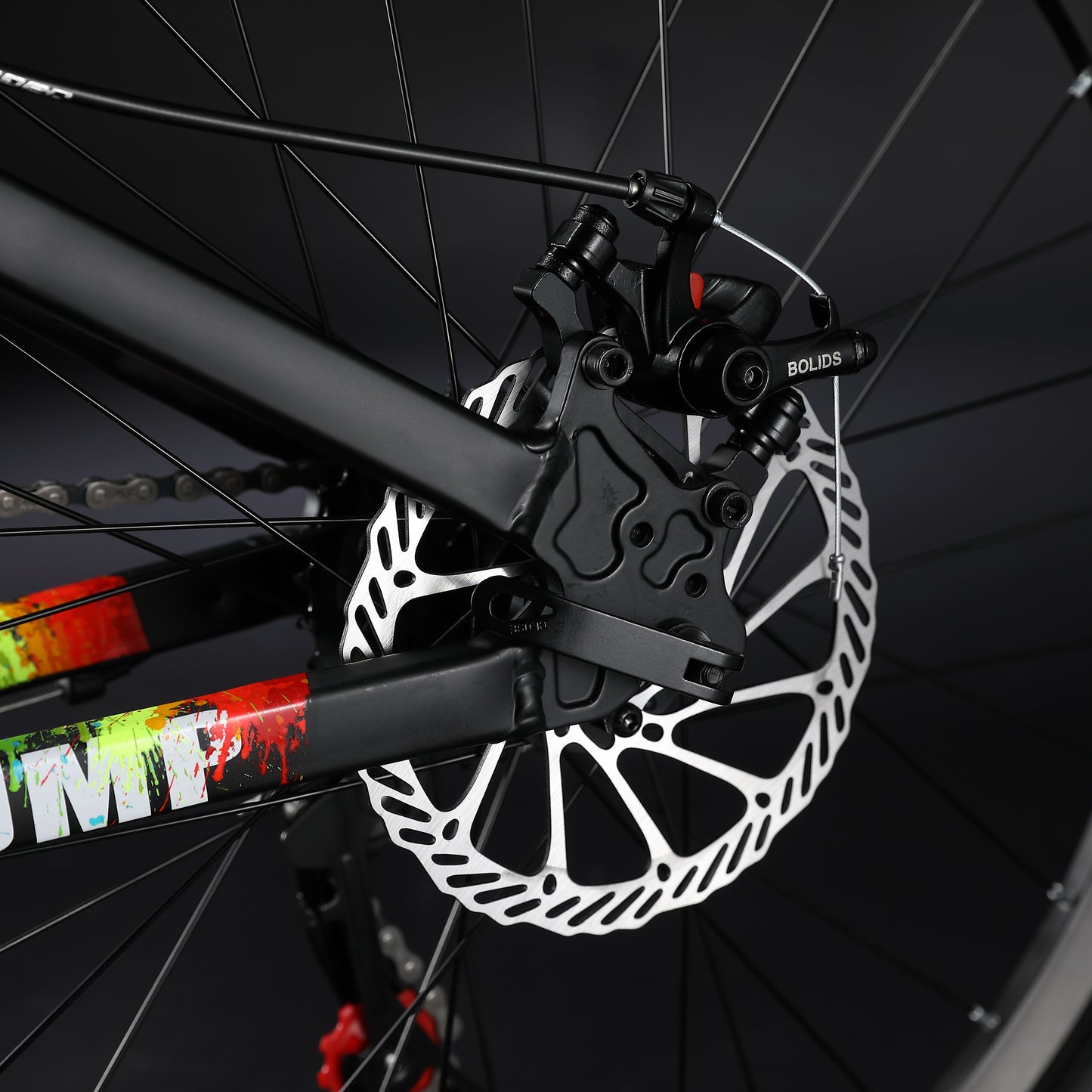 SUNPEED JUMP 24" Wheels 21-speed Mountain Bike | Black & Silver