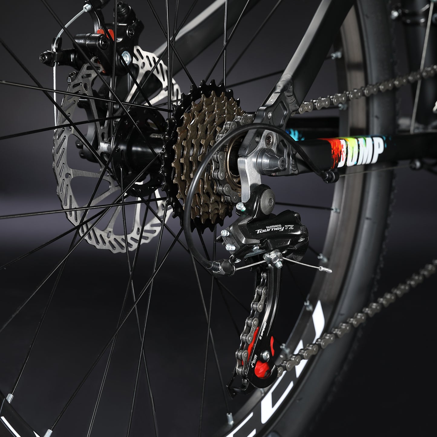 SUNPEED JUMP 24" Wheels  21-speed Mountain Bike | Black & Silver